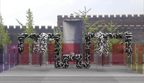 “美丽新世界”虚实互动效果动图